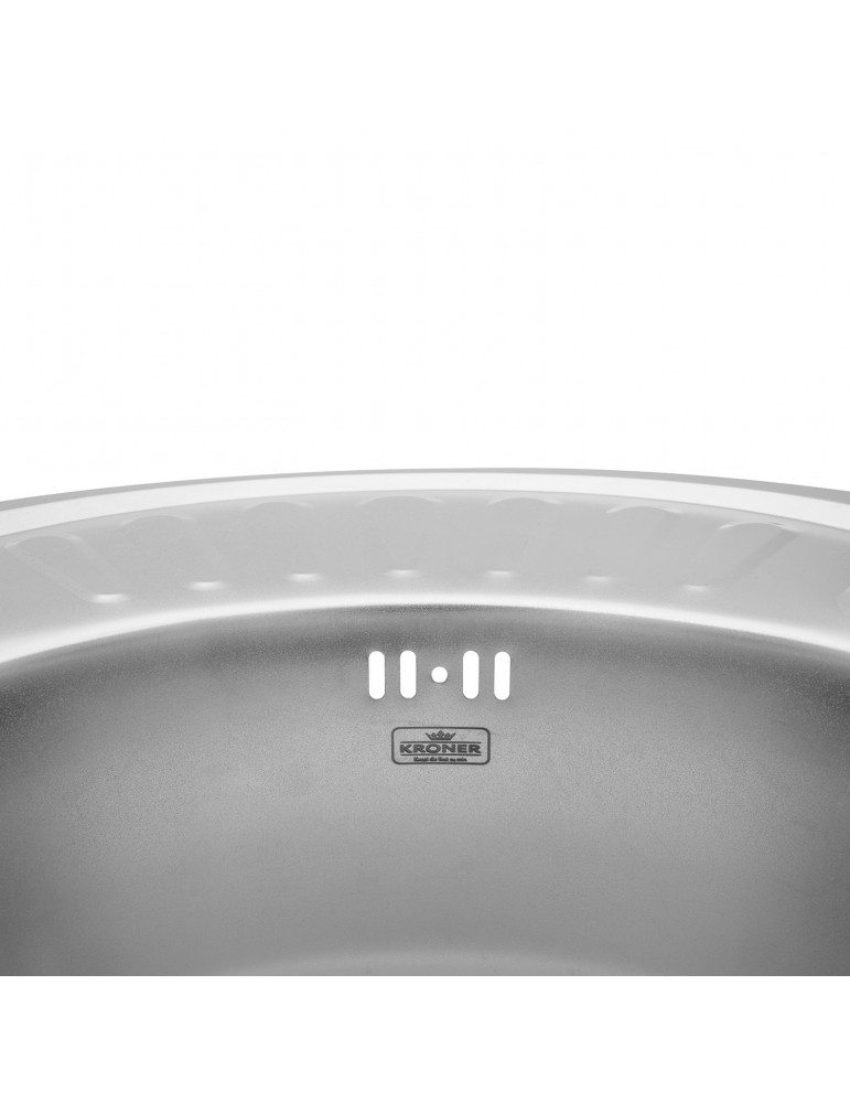 Кухонна мийка Kroner KRP Satin - 5745 (0.6 мм) | купити | SilverGoose.com.ua.com.ua