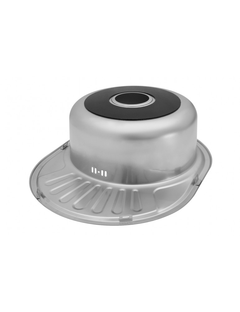 Кухонна мийка Kroner KRP Dekor - 5745 (0.8 мм) | купити | SilverGoose.com.ua.com.ua