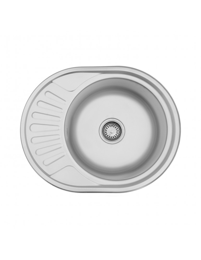 Кухонна мийка Kroner KRP Satin - 5745 (0.8 мм) | купити | SilverGoose.com.ua.com.ua