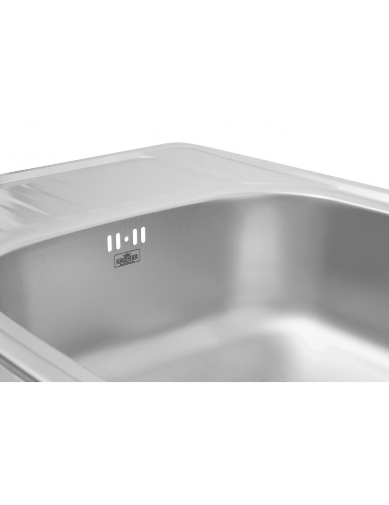 Кухонна мийка Kroner KRP Dekor - 5848 (0.8 мм) | купити | SilverGoose.com.ua.com.ua