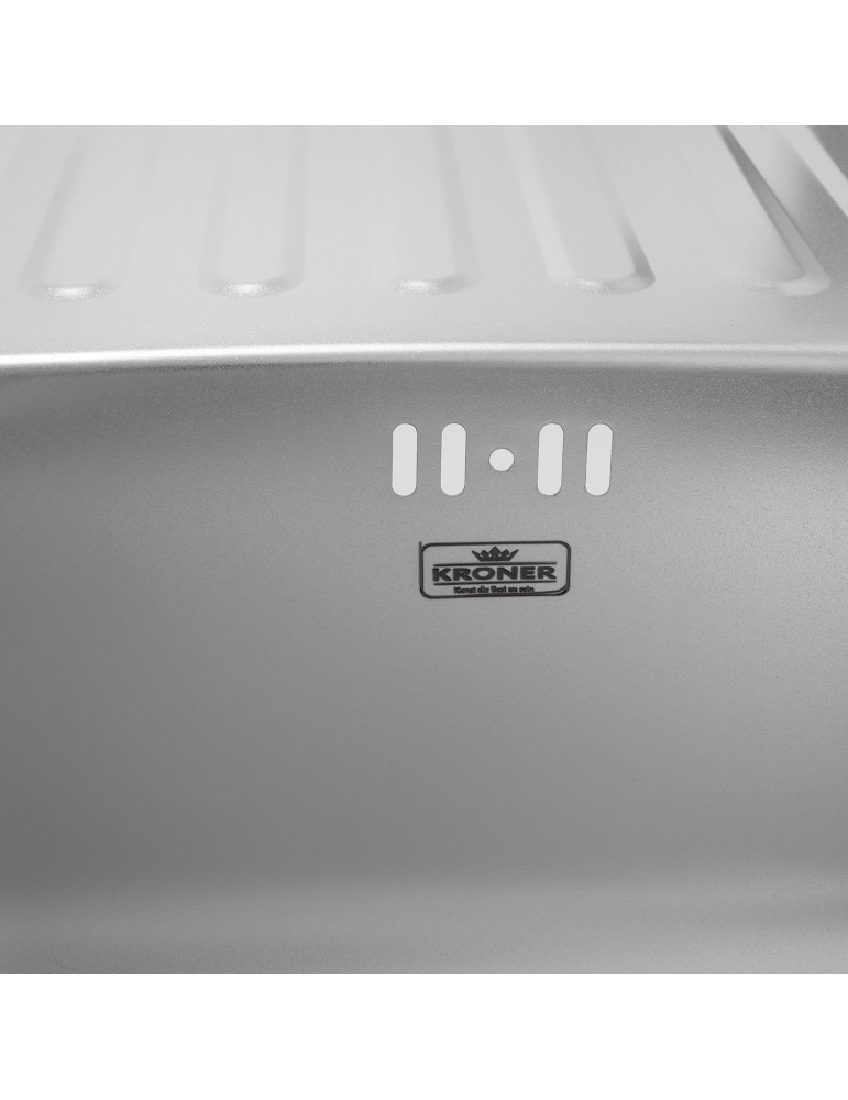 Кухонна мийка Kroner KRP Satin - 6350 (0.8 мм) | купити | SilverGoose.com.ua.com.ua