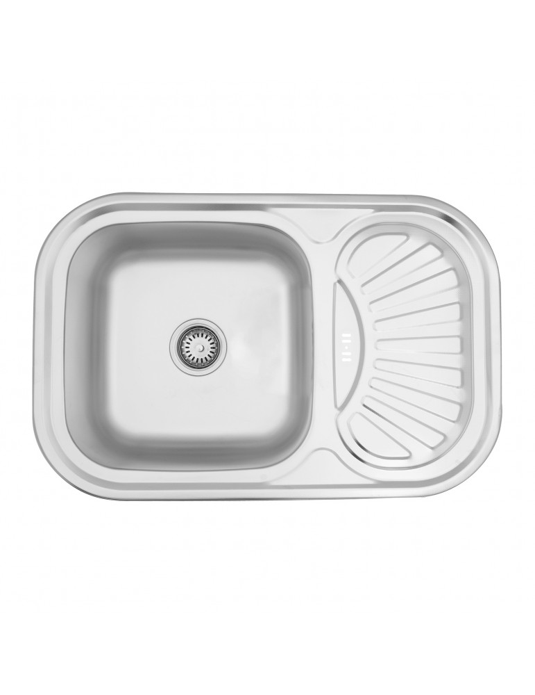 Кухонна мийка Kroner KRP Dekor - 7549 (0.8 мм) | купити | SilverGoose.com.ua.com.ua