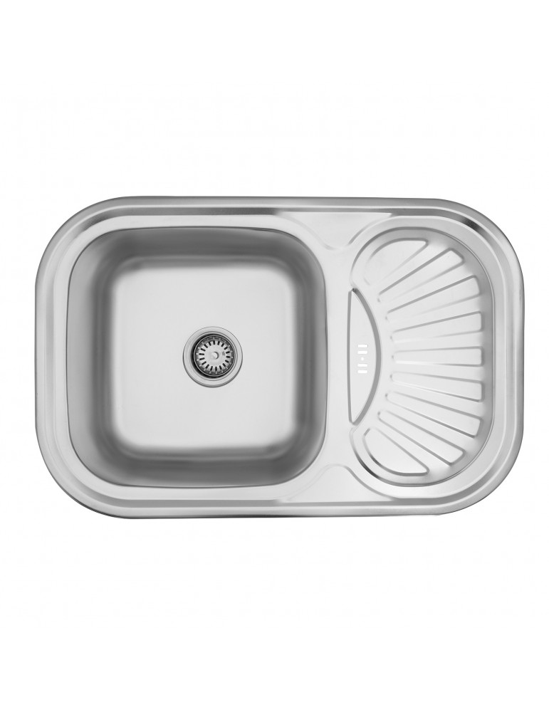 Кухонна мийка Kroner KRP Satin - 7549 (0.8 мм) | купити | SilverGoose.com.ua.com.ua