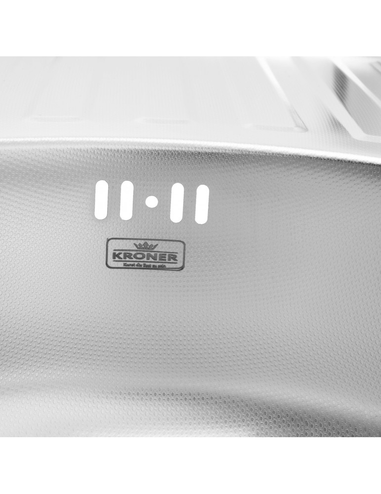 Кухонна мийка Kroner KRP Dekor - 7750 (0.6 мм) | купити | SilverGoose.com.ua.com.ua
