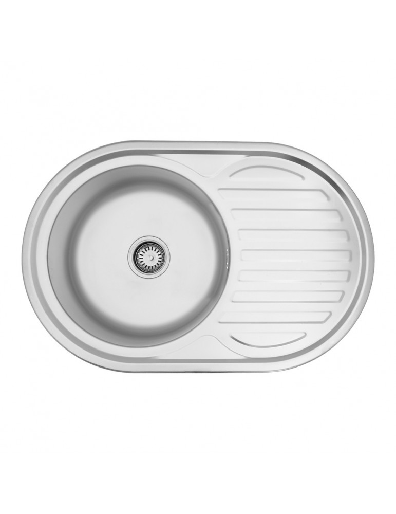 Кухонна мийка Kroner KRP Dekor - 7750 (0.8 мм) | купити | SilverGoose.com.ua.com.ua