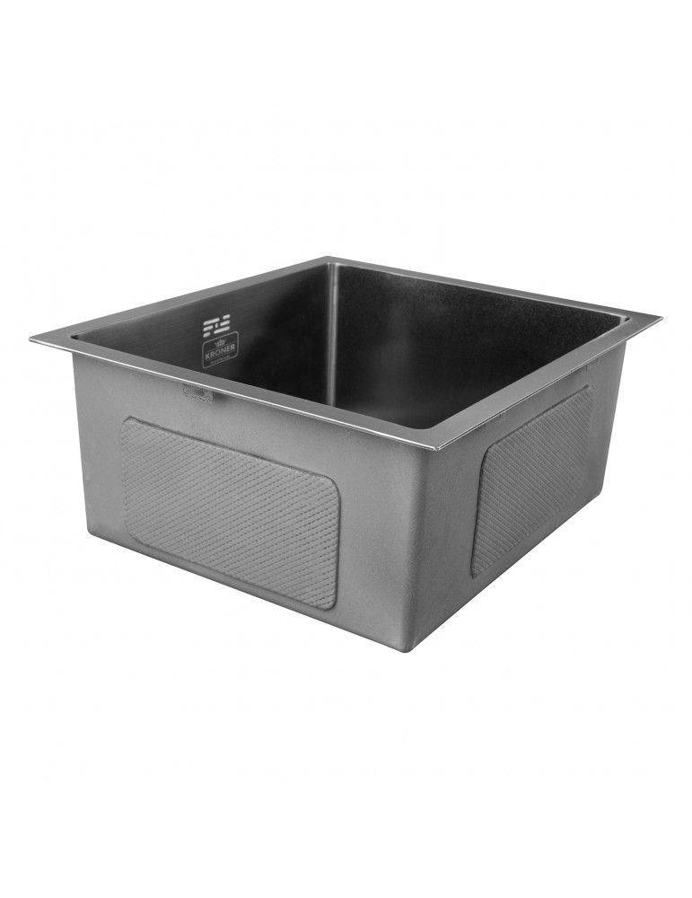 Кухонна мийка Kroner KRP Schwarze - 4843HM PVD (3.0/1.0 мм) | купити | SilverGoose.com.ua.com.ua