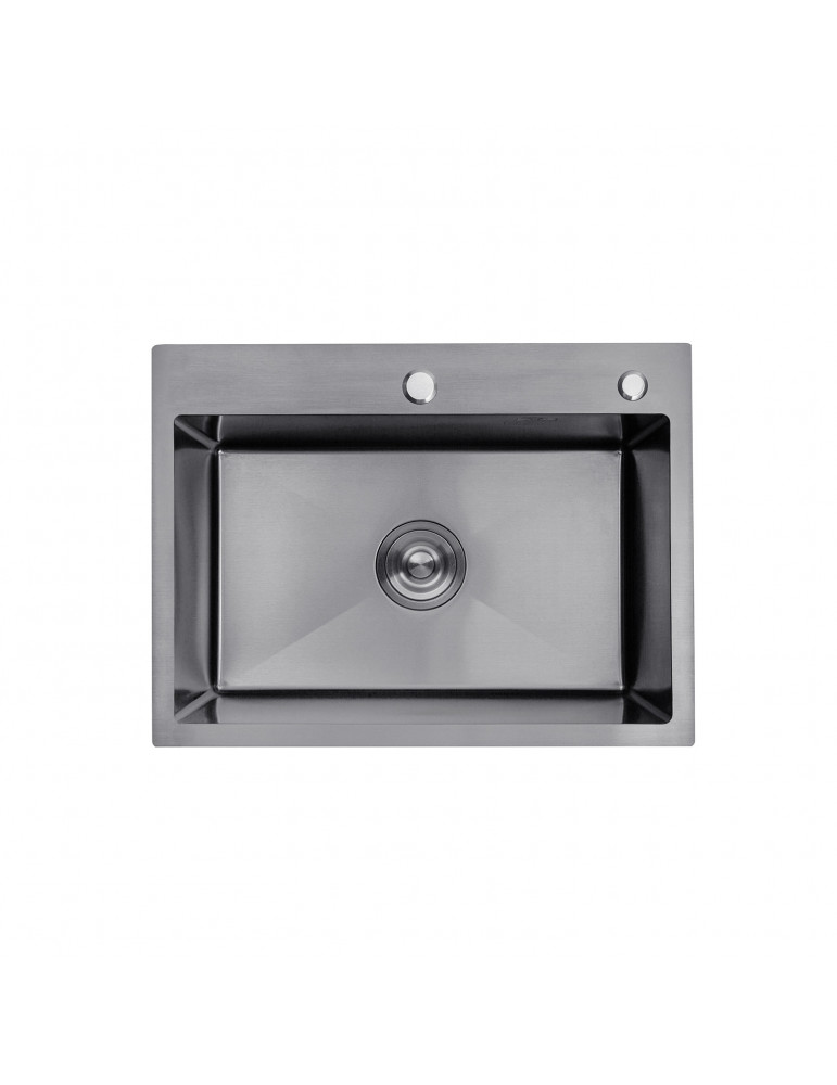 Кухонна мийка Kroner KRP Schwarze - 5843HM PVD (3.0/1.0 мм) | купити | SilverGoose.com.ua.com.ua