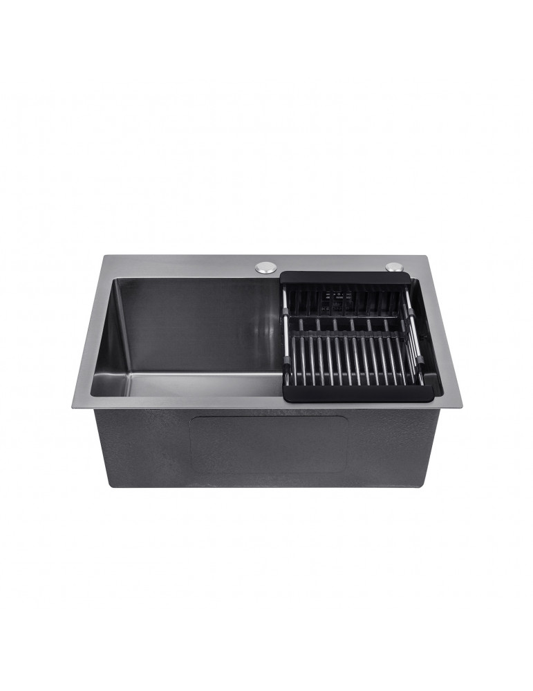 Кухонна мийка Kroner KRP Schwarze - 5843HM PVD (3.0/1.0 мм) | купити | SilverGoose.com.ua.com.ua