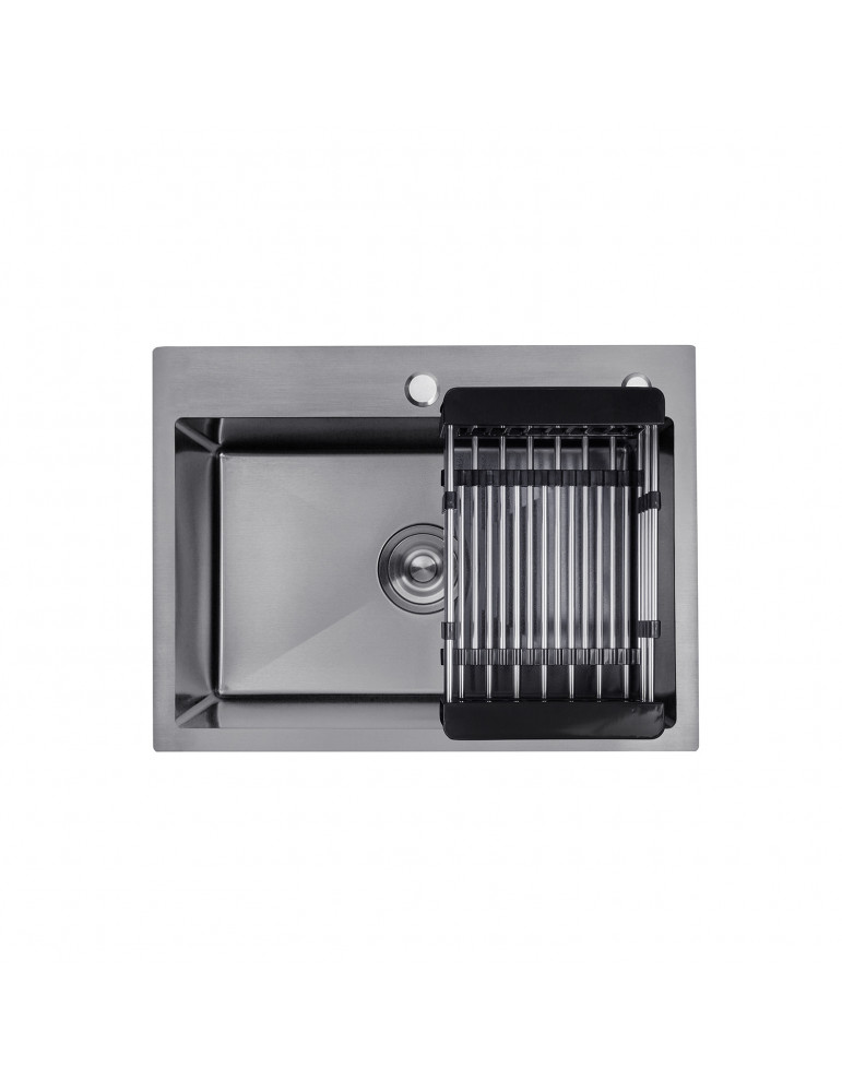 Кухонна мийка Kroner KRP Schwarze - 5843HM PVD (3.0/1.0 мм) | купити | SilverGoose.com.ua.com.ua