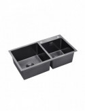 Кухонна мийка Kroner KRP Schwarze - 7843ZHM PVD (3.0/1.0 мм) | купити | SilverGoose.com.ua.com.ua