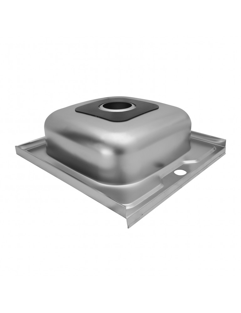 Кухонна мийка накладна Kroner KRP Dekor - 5050 (0.6 мм) | купити | SilverGoose.com.ua.com.ua