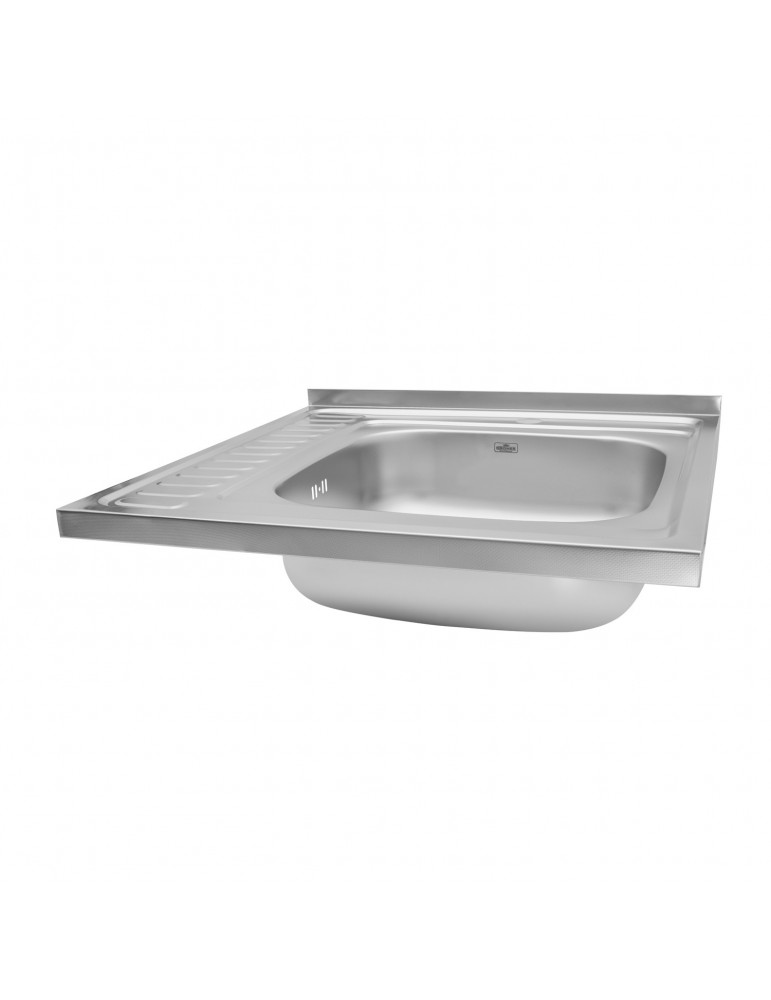 Кухонна мийка накладна Kroner KRP Dekor - 6060R (0.6 мм) | купити | SilverGoose.com.ua.com.ua