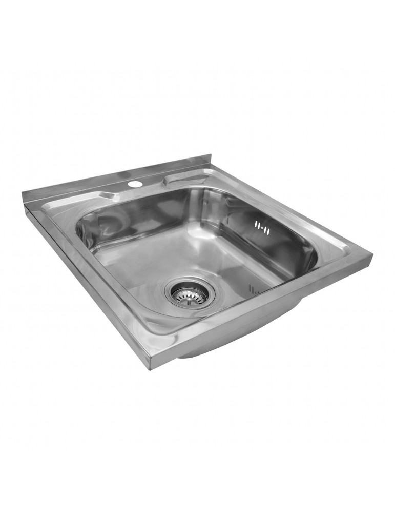 Кухонна мийка накладна Kroner KRP Polierte - 5050 (0.6 мм) | купити | SilverGoose.com.ua.com.ua