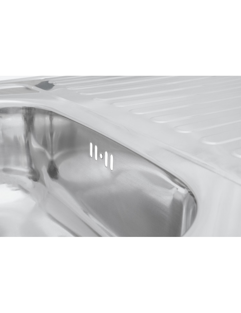 Кухонна мийка накладна Kroner KRP Polierte - 6080L (0.6 мм) | купити | SilverGoose.com.ua.com.ua