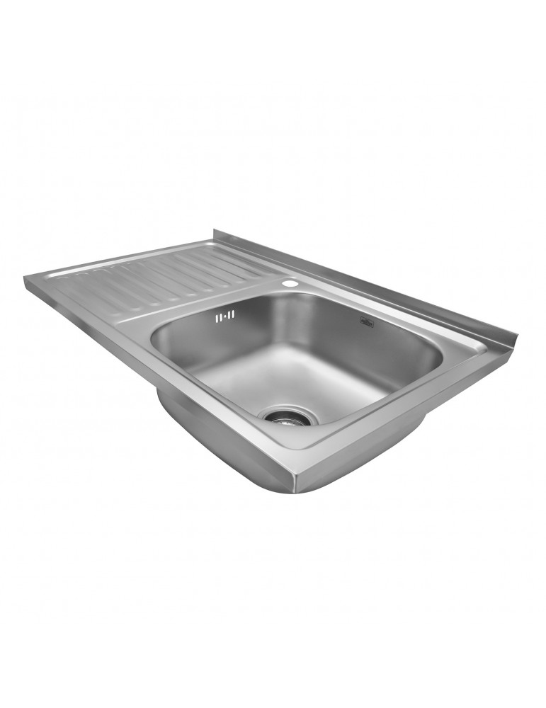 Кухонна мийка накладна Kroner KRP Satin - 5080R (0.8 мм) | купити | SilverGoose.com.ua.com.ua