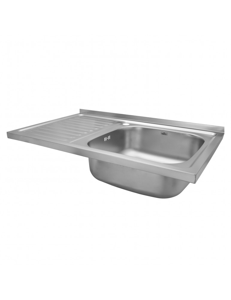 Кухонна мийка накладна Kroner KRP Satin - 5080R (0.8 мм) | купити | SilverGoose.com.ua.com.ua