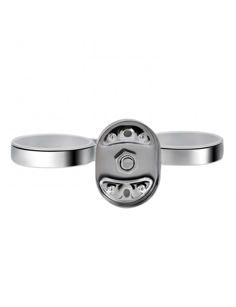 Склянка подвійна з тримачем зубних щіток для ванної кімнати Kroner KRM Elbe - ACG2908 | купити | SilverGoose.com.ua.com.ua