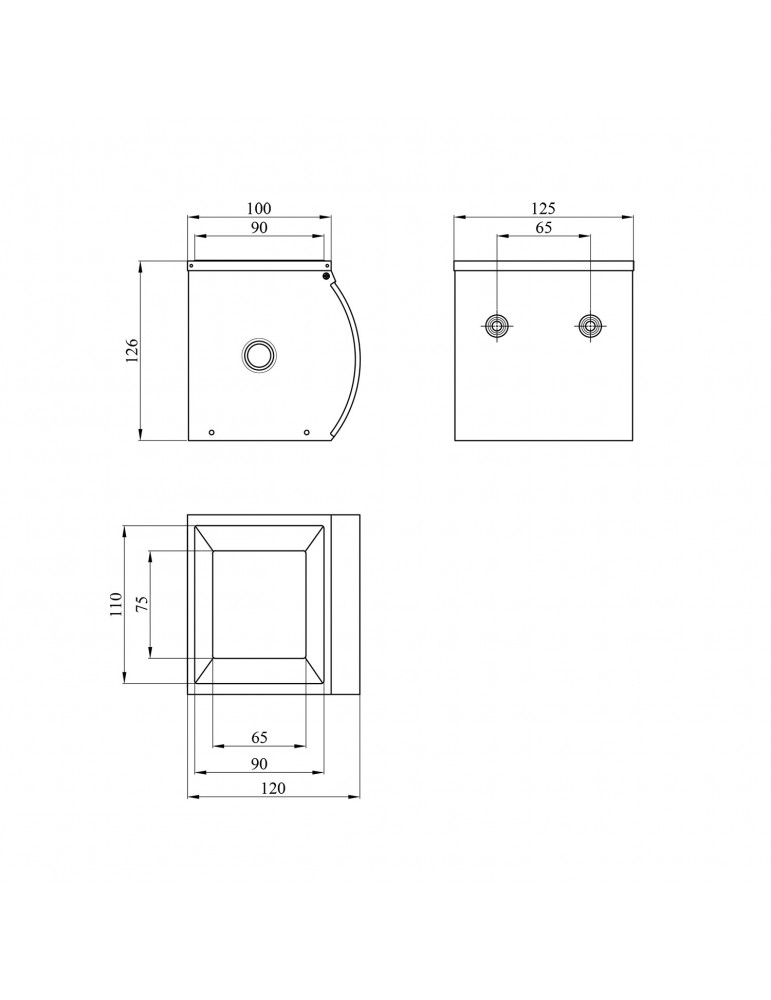 Тримач для туалетного паперу Kroner KRM Rizze - ACC300 | купити | SilverGoose.com.ua.com.ua