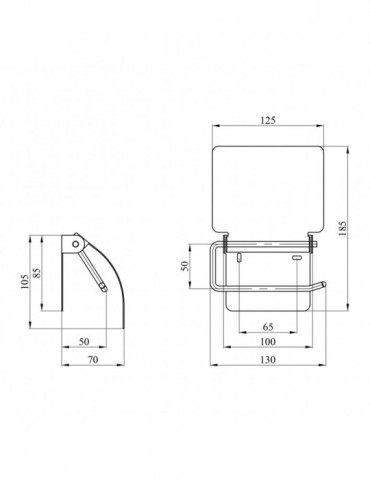 Тримач для туалетного паперу Kroner KRM Rizze - ACC302 | купити | SilverGoose.com.ua.com.ua