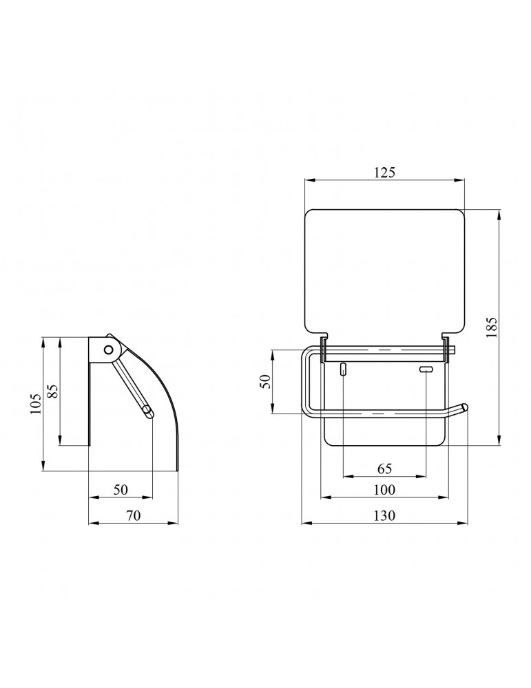 Тримач для туалетного паперу Kroner KRM Rizze - ACC302 | купити | SilverGoose.com.ua.com.ua