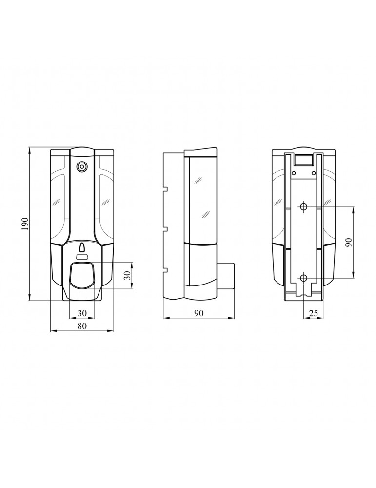Дозатор для рідкого мила Kroner KRM Rizze - ACP403 | купити | SilverGoose.com.ua.com.ua
