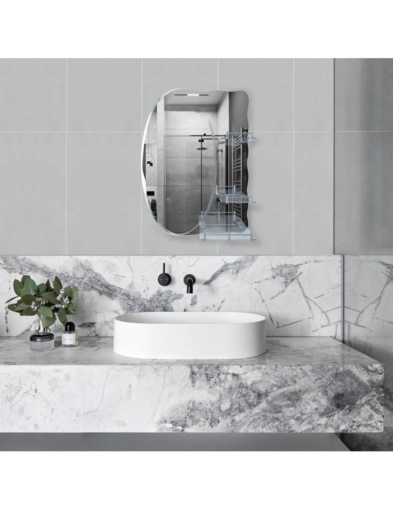 Дзеркало Kroner KRM Belantis - ACS705 із трьома полицями | купити | SilverGoose.com.ua.com.ua