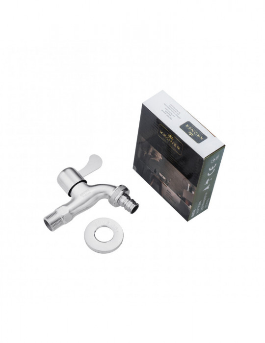 Кран для поливу Kroner KRP Edelstahl Klassisch - ESG099 1/2'' ЗР | купити | SilverGoose.com.ua.com.ua