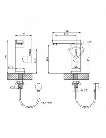 Проточний водонагрівач Kroner KRP Volt - ESG089 з дисплеєм | купити | SilverGoose.com.ua.com.ua
