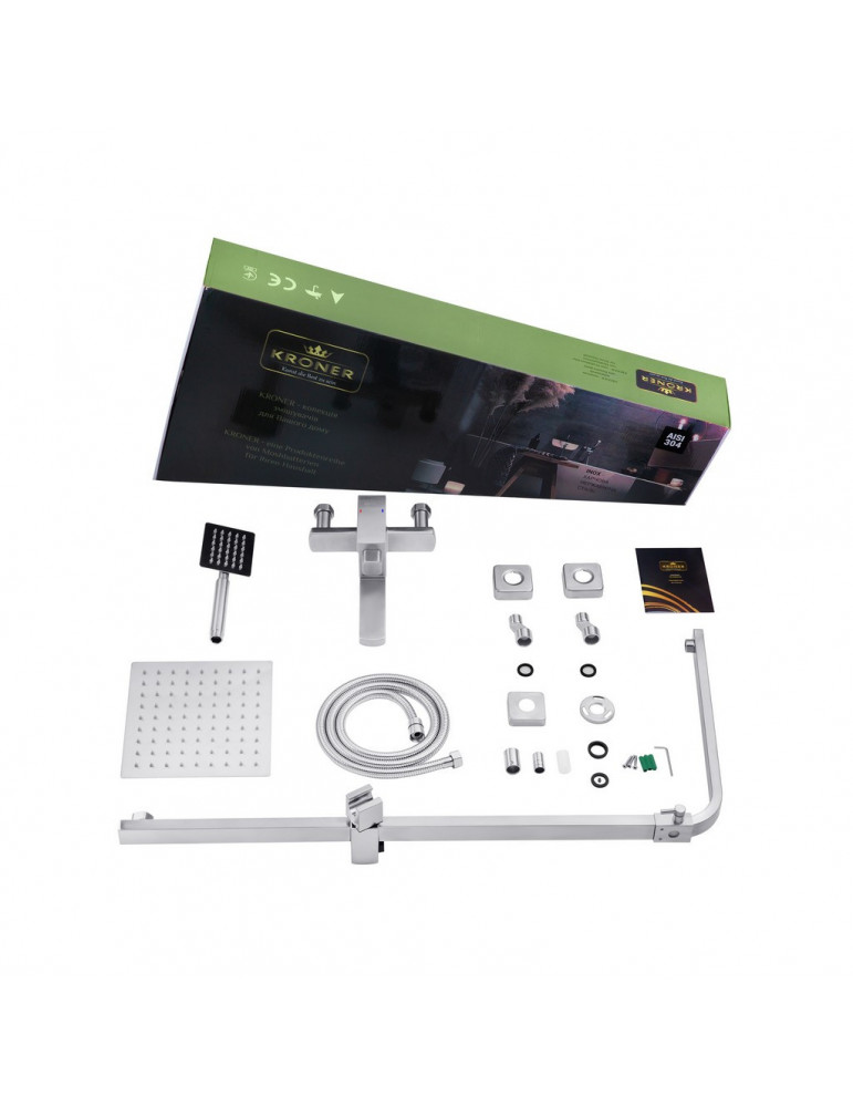 Душова система Kroner KRP Edelstahl Kubus - ESG063 | купити | SilverGoose.com.ua.com.ua