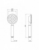Лійка для ручного душу Kroner KRP Edelstahl Klassisch - ESG700 | купити | SilverGoose.com.ua.com.ua