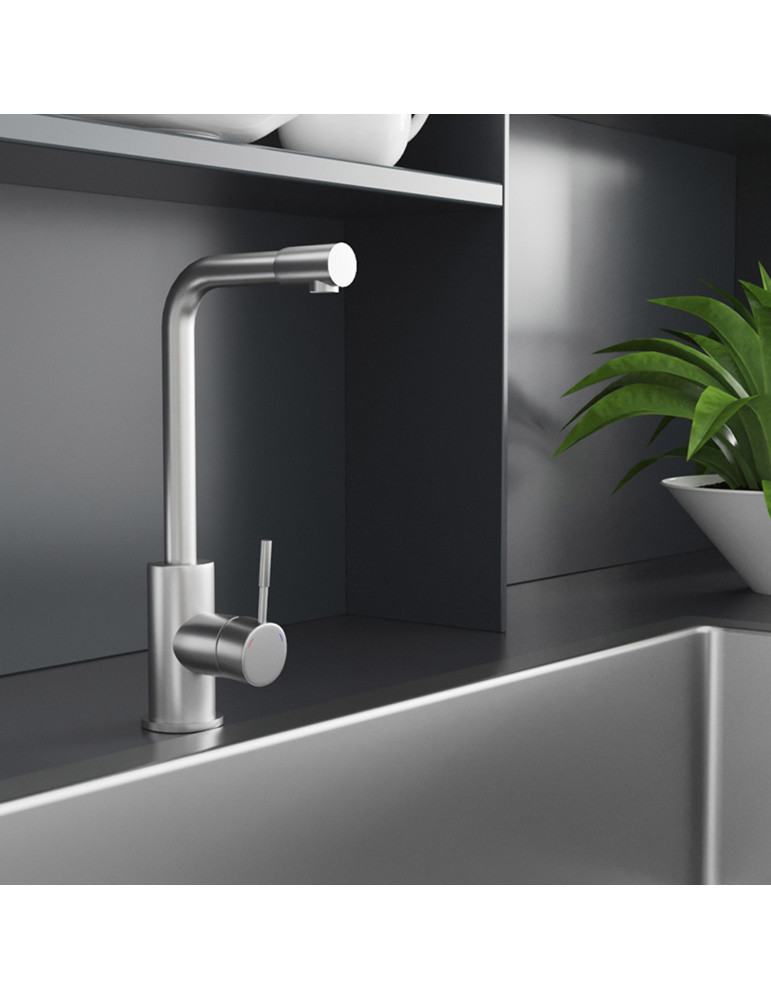 Змішувач для кухні Kroner KRP Edelstahl Klassisch - ESG034 | купити | SilverGoose.com.ua.com.ua