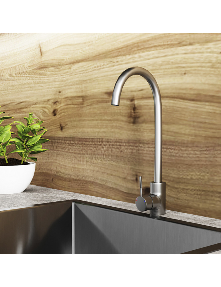 Змішувач для кухні Kroner KRP Edelstahl Klassisch - ESG035 | купити | SilverGoose.com.ua.com.ua