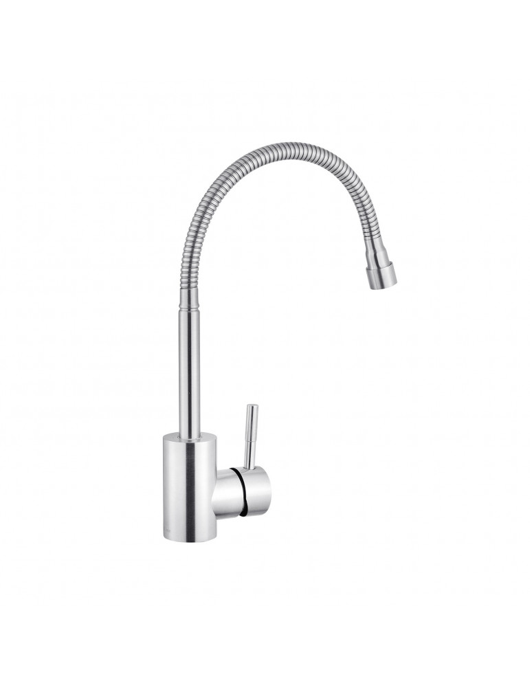 Змішувач для кухні з гнучким виливом Kroner KRP Edelstahl Klassisch - ESG035-1 | купити | SilverGoose.com.ua.com.ua