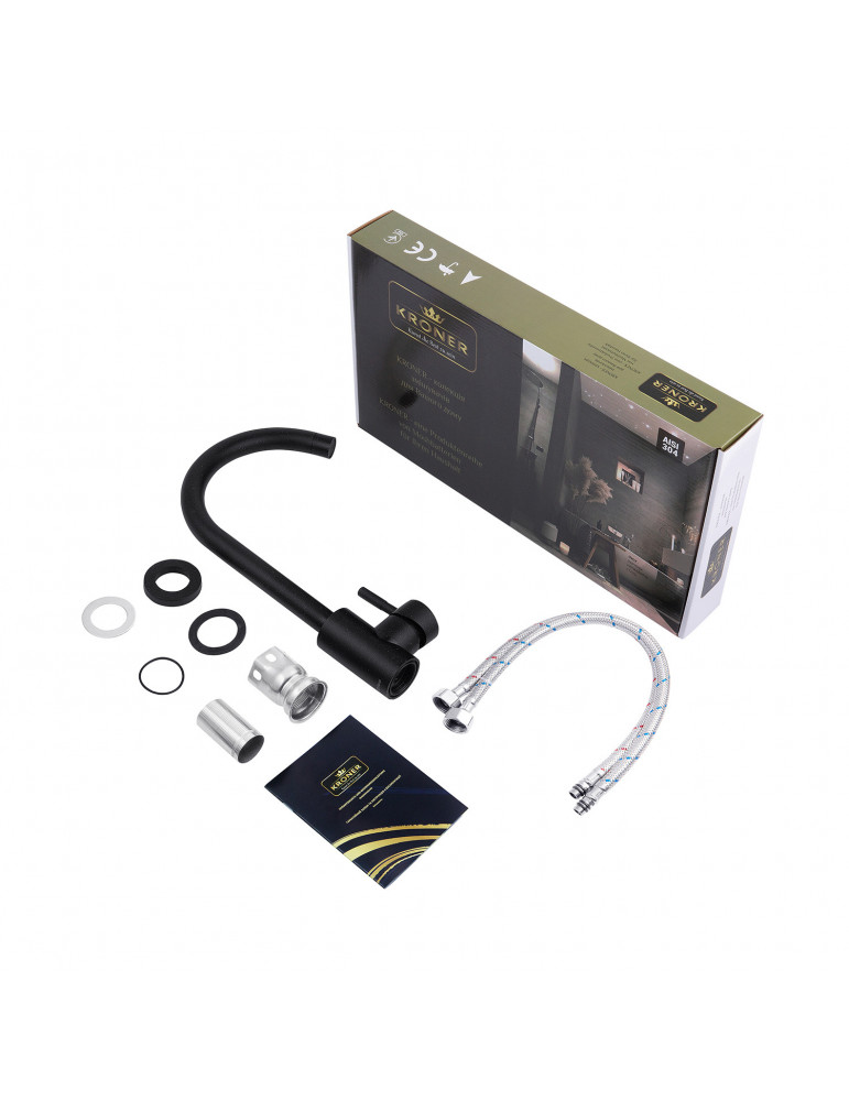 Змішувач для кухні Kroner KRP Edelstahl Klassisch - SCH035 | купити | SilverGoose.com.ua.com.ua