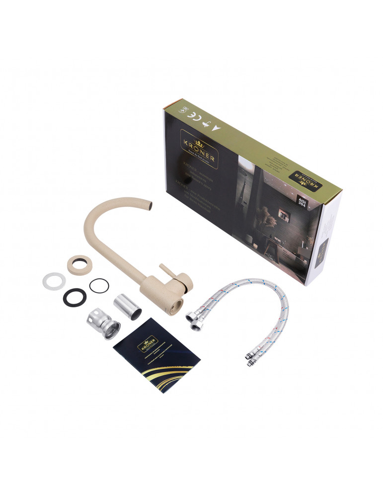 Змішувач для кухні Kroner KRP Edelstahl Klassisch - MAR035 | купити | SilverGoose.com.ua.com.ua