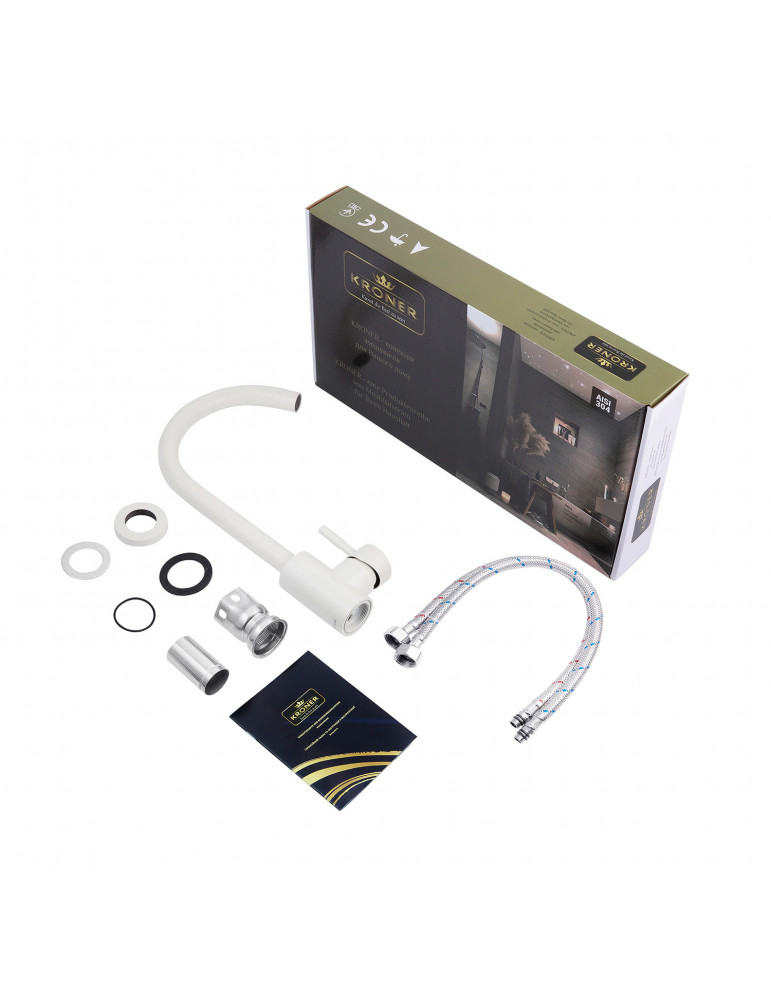 Змішувач для кухні Kroner KRP Edelstahl Klassisch - WEI035 | купити | SilverGoose.com.ua.com.ua