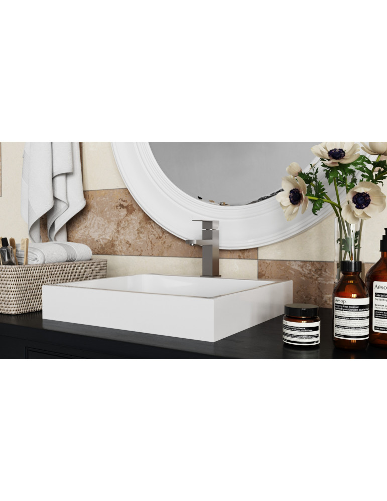 Змішувач для раковини Kroner KRP Edelstahl Kubus - ESG010 | купити | SilverGoose.com.ua.com.ua