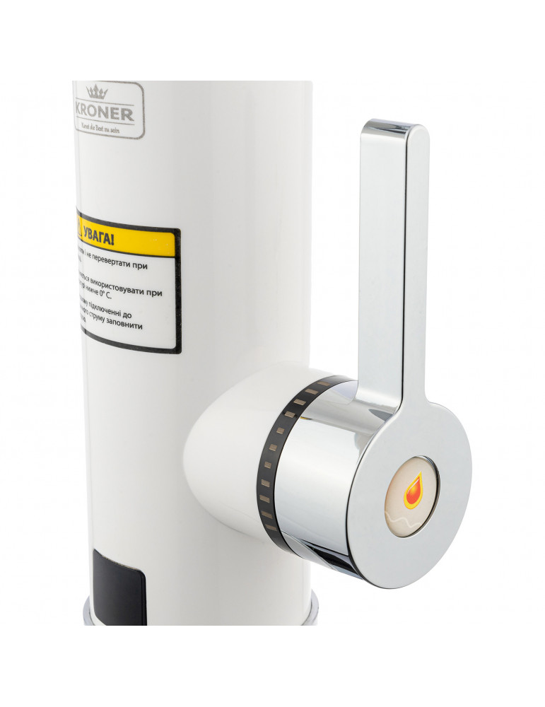 Проточний водонагрівач Kroner KRM Volt - CW189 з дисплеєм | купити | SilverGoose.com.ua.com.ua