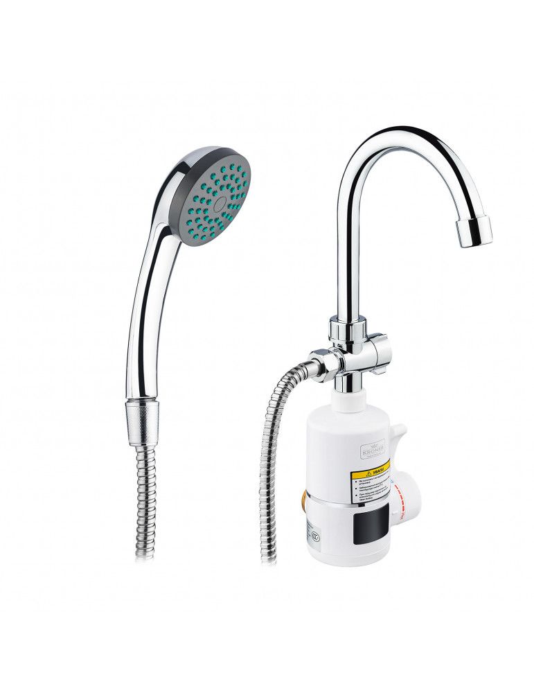 Проточний водонагрівач Kroner KRM Volt - CW190WMDS з дисплеєм | купити | SilverGoose.com.ua.com.ua