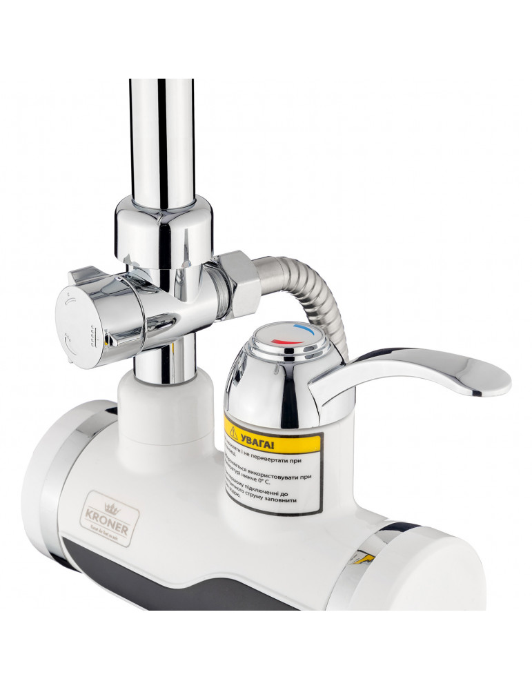 Проточний водонагрівач Kroner KRM Volt - CW191MDS з дисплеєм | купити | SilverGoose.com.ua.com.ua