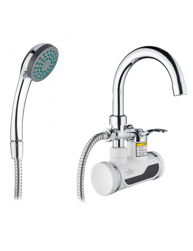 Проточний водонагрівач Kroner KRM Volt - CW191WMDS з дисплеєм | купити | SilverGoose.com.ua.com.ua