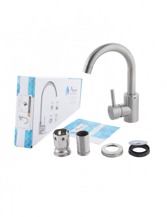 Змішувач для раковини Agua Acero - INOX011 | купити | SilverGoose.com.ua.com.ua