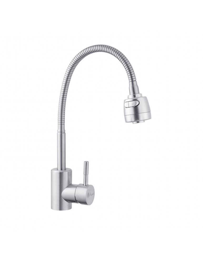 Змішувач для кухні з гнучким виливом Agua Acero - INOX035-2 | купити | SilverGoose.com.ua.com.ua