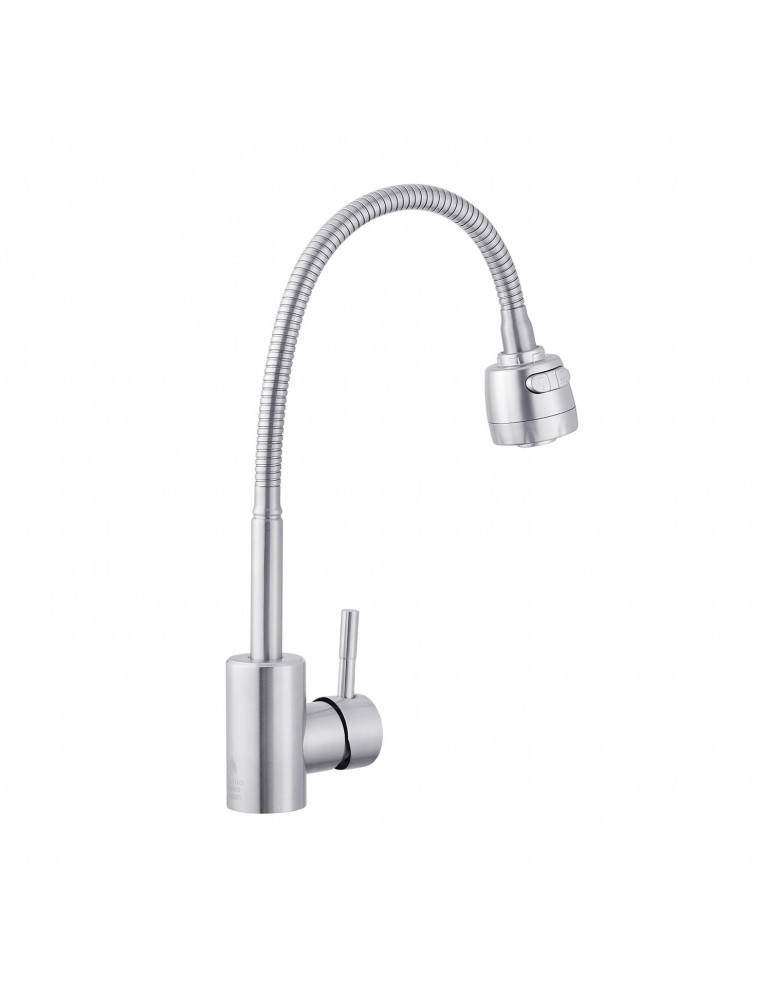 Змішувач для кухні з гнучким виливом Agua Acero - INOX035-2 | купити | SilverGoose.com.ua.com.ua