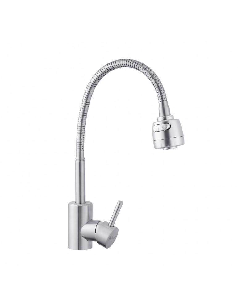 Змішувач для кухні з гнучким виливом Agua Acero - INOX035-2 | купити | SilverGoose.com.ua.com.ua