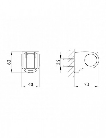 Тримач для душу Kroner KRM - C923 | купити | SilverGoose.com.ua.com.ua