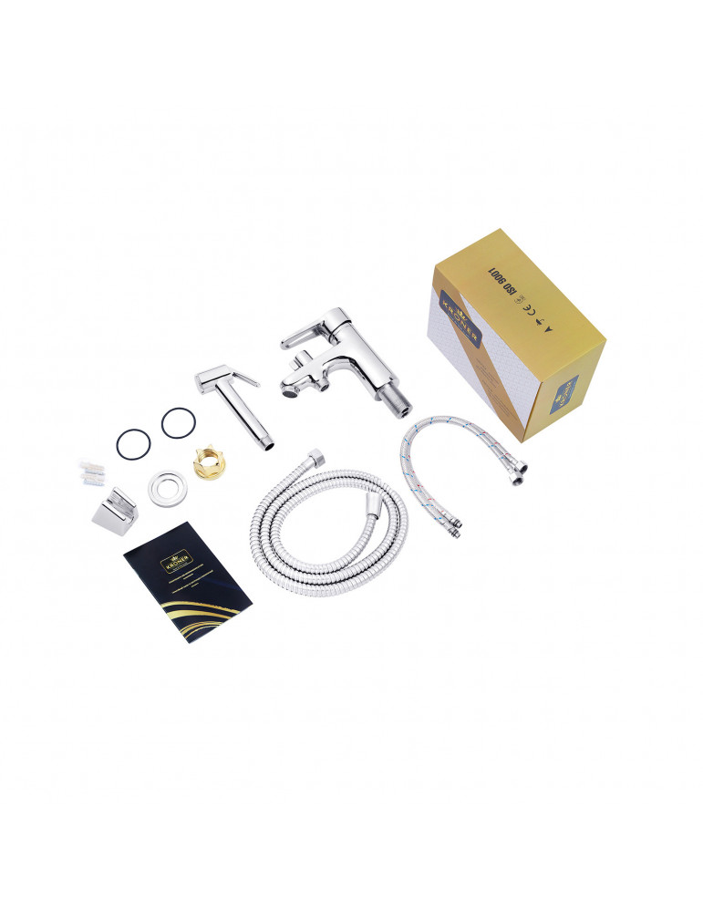 Змішувач для раковини Kroner KRM Elbe - C015 з гігієнічним душем | купити | SilverGoose.com.ua.com.ua