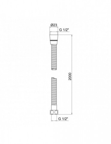 Шланг для душу Kroner KRM - C604 200 см | купити | SilverGoose.com.ua.com.ua