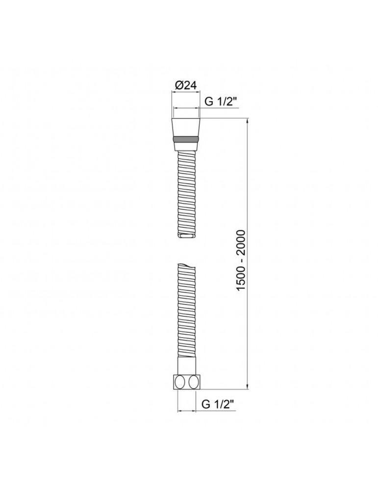 Шланг для душу Kroner KRM - C600 150-200 см | купити | SilverGoose.com.ua.com.ua