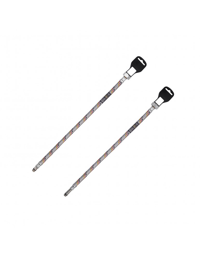 Гнучка підводка для підключення змішувача Kroner KRP - 150 1/2"хМ10 в обплетенні з нержавіючої сталі (пара) | купити | SilverGoo